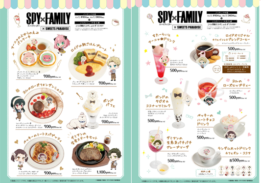 「SPY×FAMILY」×SWEETS PARADISEのコラボメニュー