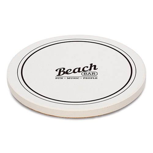 白雲石コースター(丸型)(白)