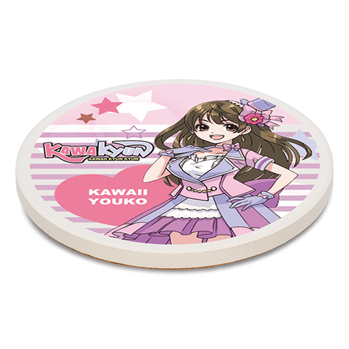 白雲石コースター(丸型)(白)