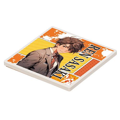 白雲石コースター(角型)(白)