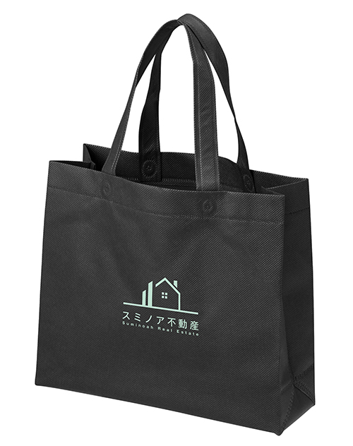 不織布A4マチ付きバッグ(黒)