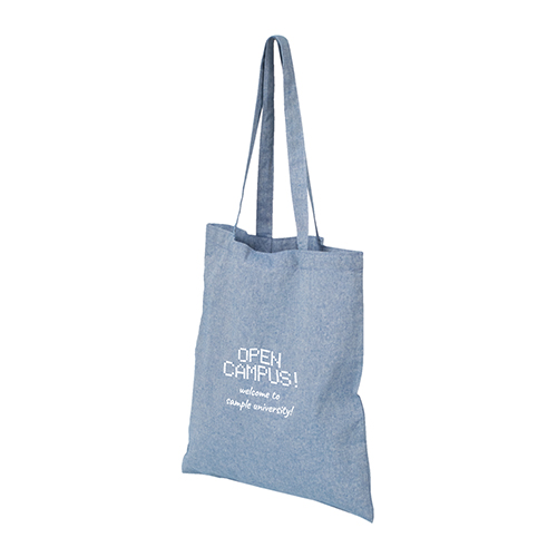 リサイクルコットントート(L)(ブルー)