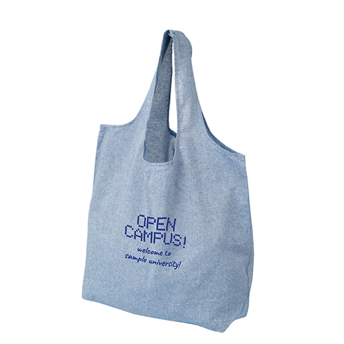 リサイクルコットンマルシェバッグ(ブルー)