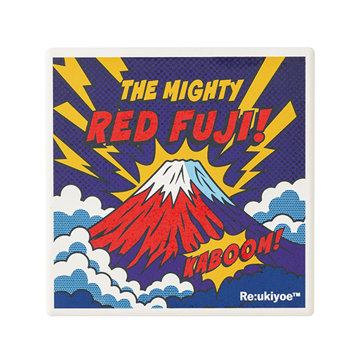 Re:ukiyoe コースター Hokusai-Red Fuji