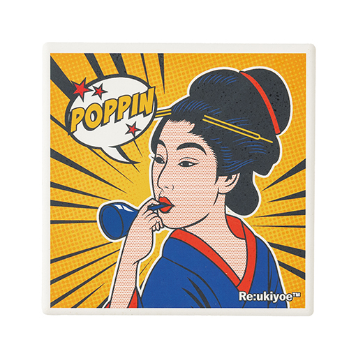 Re:ukiyoe コースター Utamaro-Poppin