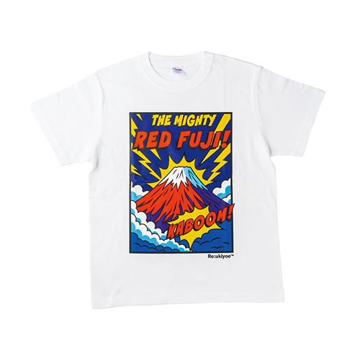 Re:ukiyoe Tシャツ Hokusai-Red Fuji XLsize