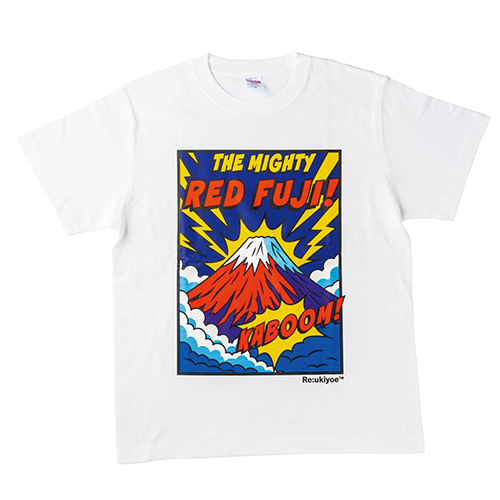 Re:ukiyoe Tシャツ Hokusai-Red Fuji XXLsize