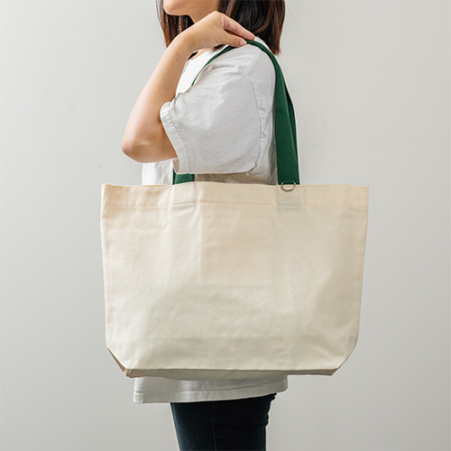 カラフルハンドルトート(グリーン)