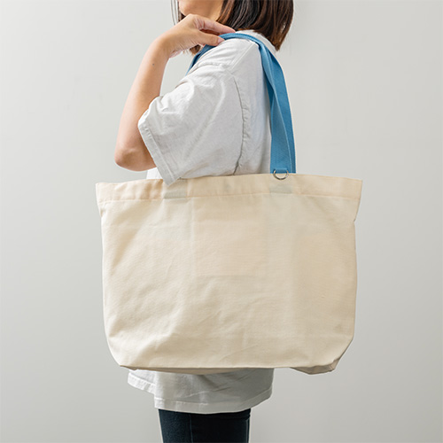 カラフルハンドルトート(ライトブルー)