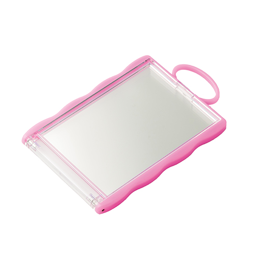 カードホルダーコンパクトミラー(ピンク）