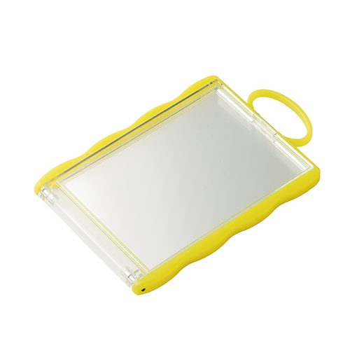 カードホルダーコンパクトミラー(イエロー）