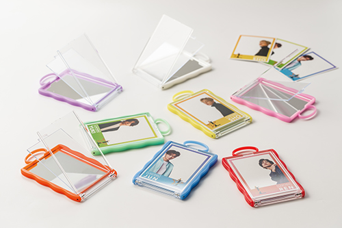 カードホルダーコンパクトミラー(イエロー)