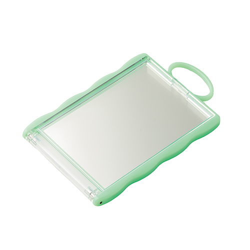 カードホルダーコンパクトミラー(グリーン）