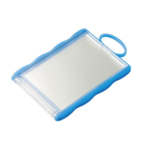 カードホルダーコンパクトミラー(ブルー）