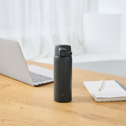 象印 ワンタッチステンレスマグ(480ml)(ミッドナイトブラック)(SU-BA48)