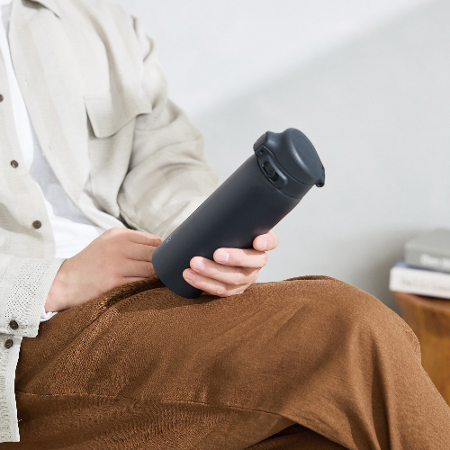 象印 ワンタッチステンレスマグ(480ml)(ミッドナイトブラック)(SU-BA48)