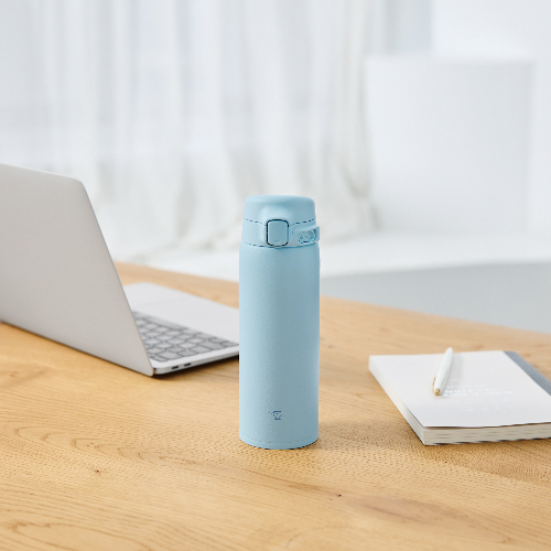 象印 ワンタッチステンレスマグ(480ml)(パウダーブルー)(SU-BA48)