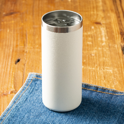 ストレートステンレスタンブラー(420ml)(白)