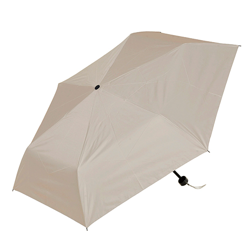 晴雨兼用折りたたみ傘(ベージュ)