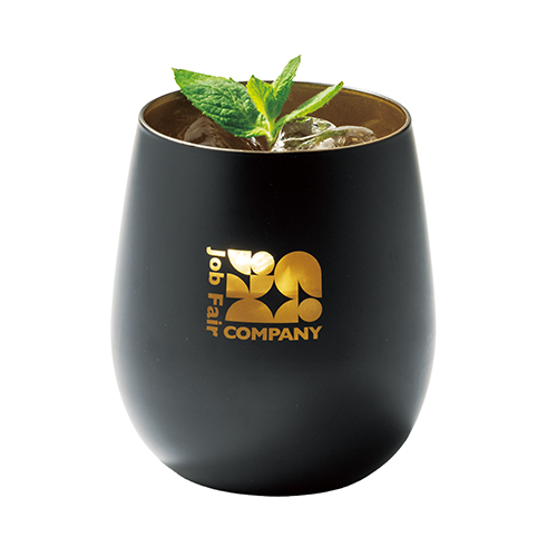 墨黒ラウンドグラス(360ml)(シルバー)