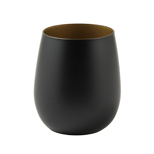 墨黒ラウンドグラス(360ml)(ゴールド)