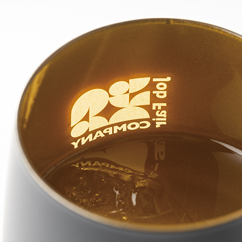 墨黒ラウンドグラス(360ml)(ゴールド)