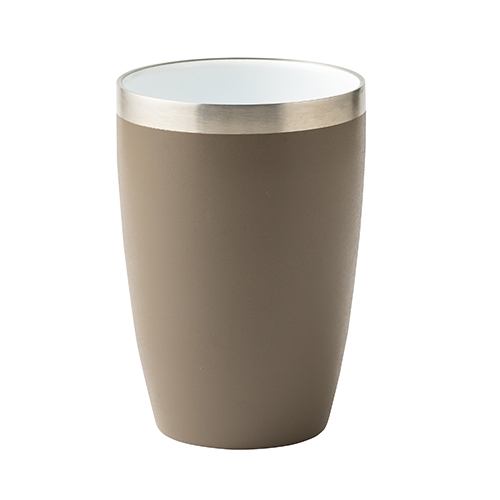 セラミック加工ステンレス断熱タンブラー(430ml)(グレージュ)