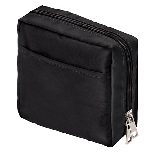 ナイロンスクエアポーチ(ブラック)