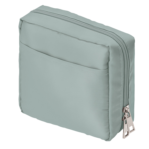 ナイロンスクエアポーチ(グレー)