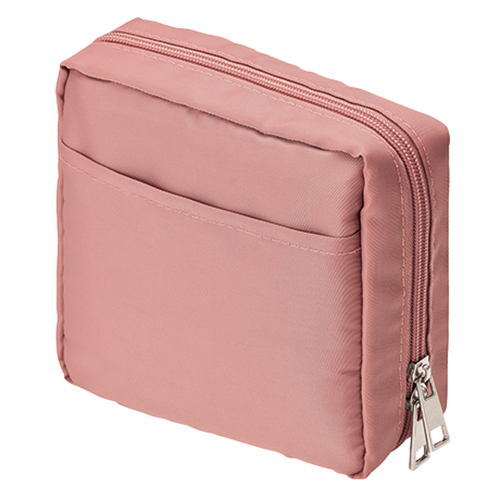 ナイロンスクエアポーチ(ピンク)