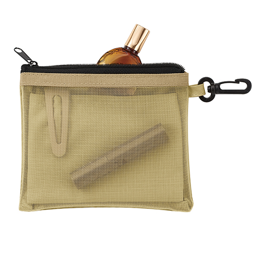 セパレートメッシュポーチ minimum(カラビナ付)(ネイビー)