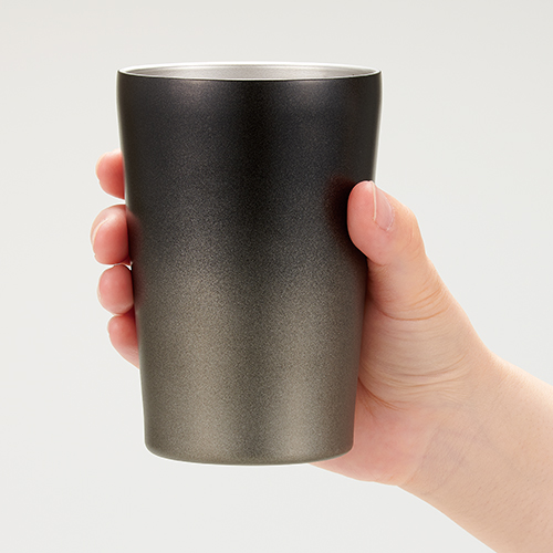 Re:ステンレスタンブラー(アースグラデーション)(350ml)(ブラック)
