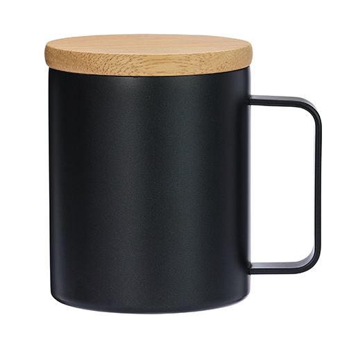 ウッドキャップ・ステンレスマグ(400ml)(ブラック)