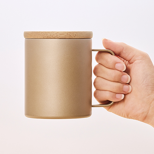 ウッドキャップ・ステンレスマグ(400ml)(ブラック)