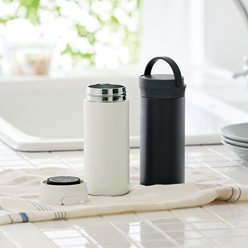 イージーウォッシュ・ステンレスボトル(350ml)(ブラック)