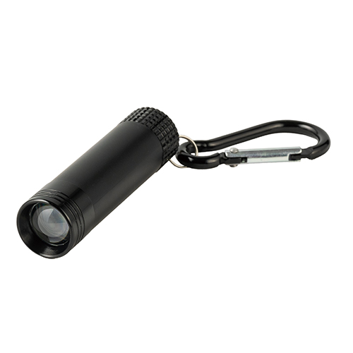 カラビナ付LEDライト(黒)