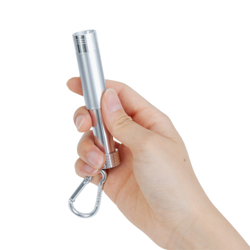 カラビナ付LEDライト(黒)