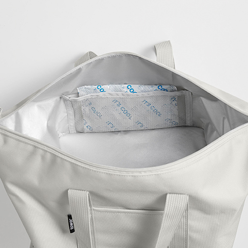 TOWER|スーパー・コンビニ弁当がそのまま入る洗えるお弁当バッグ (グレー)