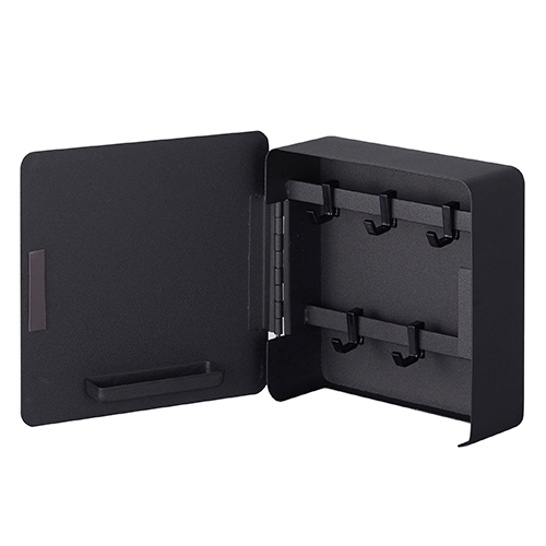 TOWER|マグネットキーフック2段 (黒)