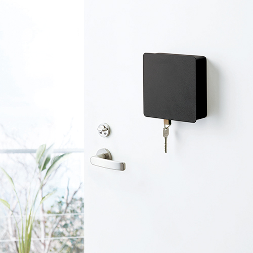 TOWER|マグネットキーフック2段 (黒)