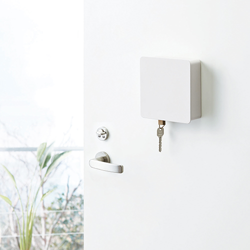 TOWER|マグネットキーフック2段 (白)