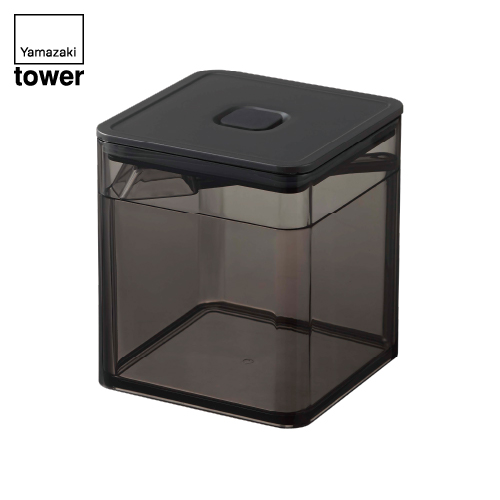 TOWER|スプーン付き バルブ付き密閉保存容器 (黒)