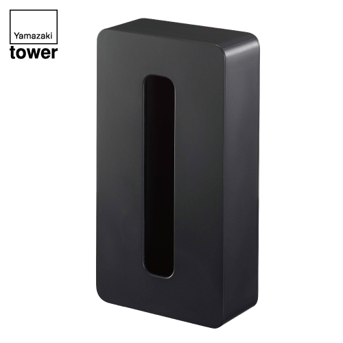 TOWER|マグネットコンパクトティッシュケース (黒)