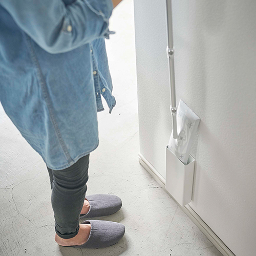 TOWER|マグネットフローリングワイパースタンド (白)