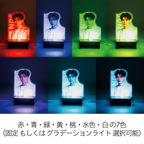 推し活グッズ制作|アクリルスタンド対応充電式LEDライトスタンド(黒)