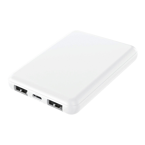 準固体モバイルバッテリー5,000mAh(白)