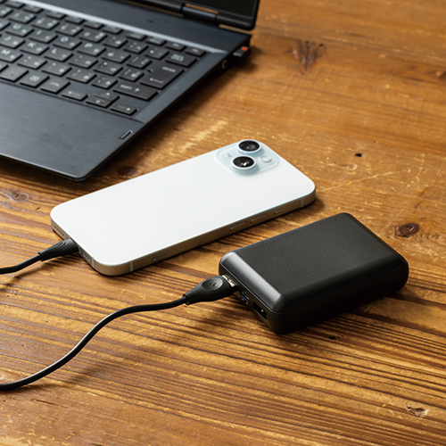 準固体モバイルバッテリー10,000mAh(黒)