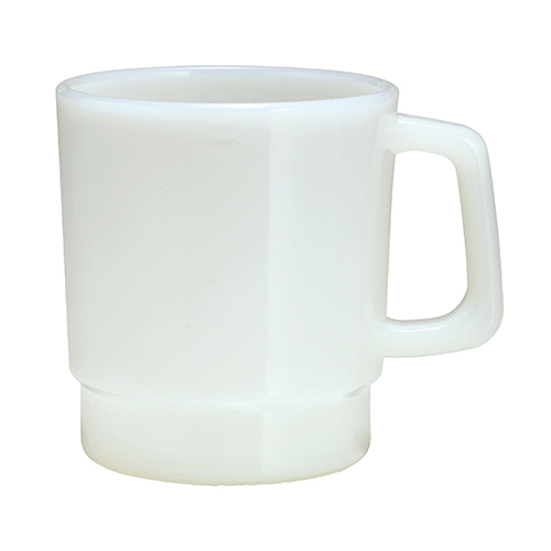 ミルクガラススタイル マグカップ(340ml)(白)
