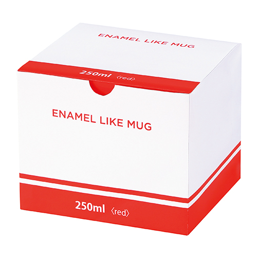 ホーローライクマグ(250ml)(レッド)
