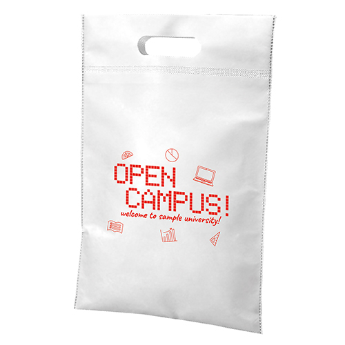 不織布バッグ(小判抜き)(白)